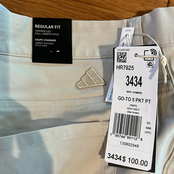 Adidas golf pants 34x34 - Picture 2 of 5